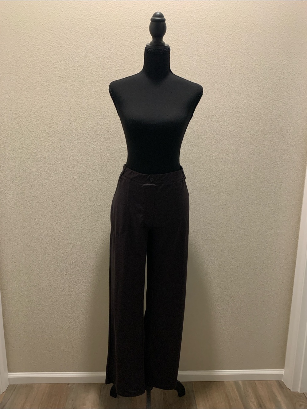 Yogipace Wide-Leg Pants in Black/Gray (Size XXL)